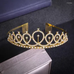 Hair Clips AINAMEISI Wedding Tiara Accessories Bridal Headdress Women Senior Exquisite Rhinestone Bands Party Wholesale Jewelry