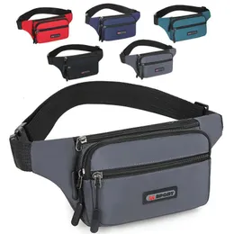 Waist Bags Outdoor Anti-Theft Waist Bag Men Fashion Reflective Run Fanny Pack Waterproof Cell Phone Storage Bag Male Travel Belt Bag 231006