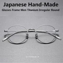 Sunglasses Frames Japanese Handmade Eyeglasses Ultra Light Glasses Frame Men Vintage Rectangle Optical Eyewear Women Blue Gafas 231005