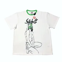 i lager vit grön färg 2022SS t-shirt män kvinnor högkvalitativa toppar tee sommarstil m-xl284e