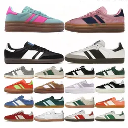 Gazelle Designer Shoes casual shoes sneaker bold Pink Glow Pulse Mint Pink Core Black White Solar Super Pop Pink Almost Yellow Women campus Sports Sneakers female