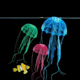 Aquariums Glowing Effect Artificial Jellyfish Fish Tank Aquarium Decoration Mini Submarine Ornament 1PCS 231005