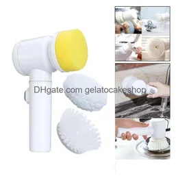 Cleaning Brushes Mtifunctional Handheld Cordless Electric Brush Household Kitchen Dishwashing Drop Delivery Home Garden Housekee Org Dhhca