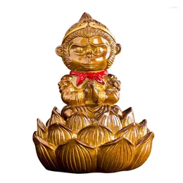 Tea Pets Monkey Ornament Zmieniający kolor kolorów wnuk wnuku Ceremonia Zestaw Akcesoria