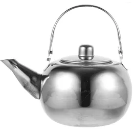 Zestawy naczyń obiadowych Doprawki na herbatę izolowany dzban termiczny czajnik ze stali nierdzewnej izolacja ścienna Woda do kawy (srebrne 1L)