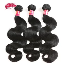 Lace Wigs Ali Queen Hair Brazilian Body Wave Raw Virgin Weaving Natural Color 834 inches 34Pcs 100% Human Weave Bundles 231006