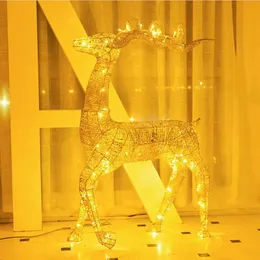 Dekoracje świąteczne 40 cm ozdoby świąteczne wózek jelenia złote sanie świąteczne dekoracje świąteczne do domu na świąteczne prezenty
