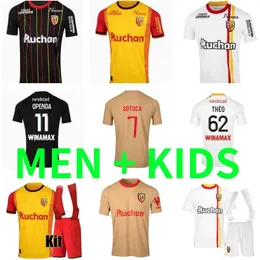 2023 2024 RC Lens Frankowski Soccer Jerseys Kakuta Ganago Sotoca Fofana Gradit 23 24 Maillot Foot Camisa de Futebol Men Kids Kids Kit