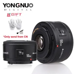 العدسات Ru Yongnuo Lens Yn50mm 8 yn Ef 50mm Af Len Yn50 Aperture Auto Focus for 60d 70d 5d2 5d3 600d dslr cameras 231006