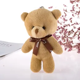 Pequeno urso brinquedos de pelúcia uma peça urso boneca pequeno urso chaveiro pequeno presente atacado animal pingente