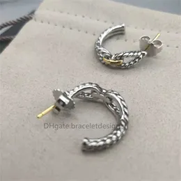 Kadın Lady Küpeler Küpe Nakliye Ücretsiz Moda Bijoux David Designer Yuman Klasik Lüks Küpe Takı 22mm Altın Kaplama Gümüş Toka Tatil Hediyesi