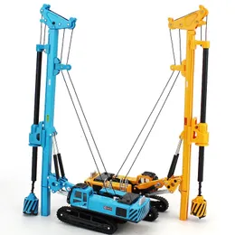 Diecast Model Car KDW Alloy Model 1 64 Rotary Drilling Rig Crawler Diecast Engineering Vehicle Collection for Children 231005