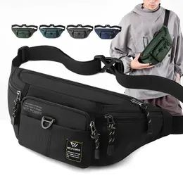 Sacos de cintura Sacos de cintura esportivos para homens Casual Nylon Outdoor Crossbody Packs Unisex Fanny Pack Travel Phone Storage Bolsa Peito Sacos Leg Bag 231006