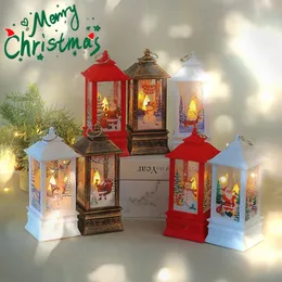 Juldekorationer Jul Santa Lantern Wind Lights Merry Juldekorationer för hem Julgranprydnader Navidad Presents År 231005