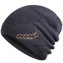 BeanieSkull Caps Knit Beanie Chapéu de Inverno Térmico Grosso Polar Fleece Snow Skull Cap para Homens e Mulheres Chapéu de Outono Plus Velvet Trigo Chapéu de Malha 231006