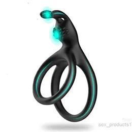 Toy Sex Massager Silicone Penis Rings Cockring Clitoris Stimulation Slearing Ejaculation Manlig Masturbator Toys For Par Adult Product5C28