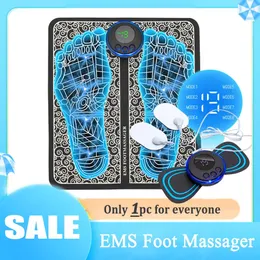 Foot Massager EMS Foot Massager Mat Electric TENS Feet Massager Pad Foldable Massage Mat Muscle Stimulation Fisioterapia Terapia Fisica Salud 231006