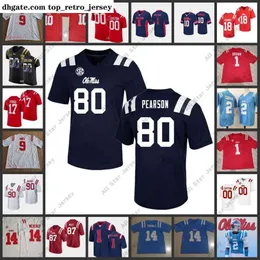 American College Football Wear NCAA Custom Stitched Ole Miss Rebels Football Jersey 16 Jor dan Jernigan 78 Jeremy James 9 Brandon Mack 56 Reece McIntyre 11 Austin Keys