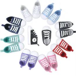 Moda Scarpe Neonato Antiscivolo Baby Boy Primo Camminatore Bebe Ragazze Sneakers Mocassino Tela Bambini Scarpe da ginnastica Infantili Stivali Sport 212544