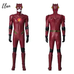 New Red Disguise Man Barry Cosplay Costume Leather Cosplay Outfit Suit Halloween Carnival Costumes for Man Custom Sizecosplay