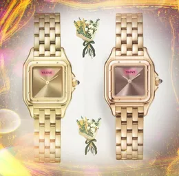 Популярные женские часы для влюбленных с квадратным римским циферблатом, твердые кварцевые часы из нержавеющей стали, водонепроницаемые женские часы, дизайн-бак, ультратонкий браслет-цепочка, часы, подарки