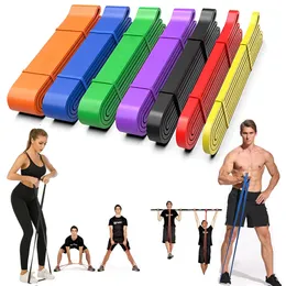 Resistance Bands 208cm Natural Rubber Sets Elastic YogaFitness Band Strength Pilates Fitness Equipment Training Expander Unisex 231006