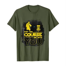 Möge der Kurs mit Ihnen sein Lustiges Discgolf-T-Shirt für Herren3254