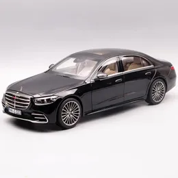 Diecast Model car 1 22 Maybach S400 Alloy Luxy Car Model Diecasts Metal Toy Vehicles Car Model High Simulation Sound and Light Kids Toy Gift 231005