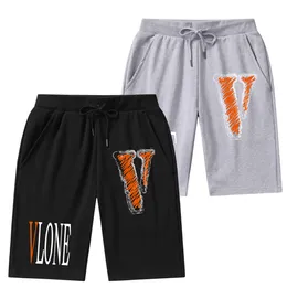デザイナーファッションブランドパンツVlone Men's Shorts Luxury Sports Summer's Fashion Versatile Cotton Breathableショートパンツ2023新規到着