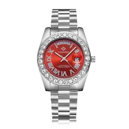 Наручные часы Cagarny Role Мужские часы Модные кварцевые водонепроницаемые часы Хип-хоп Iced Out Diamond Steel Clock Relogio Masculino2647