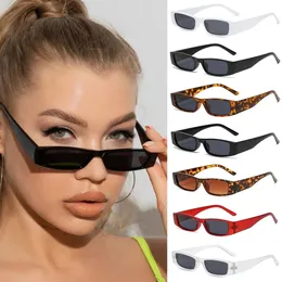 Óculos de sol quadros 1 pçs moda retro pequeno quadro óculos de sol retângulo vintage quadrado n trending eyewear uv400 231005