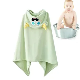 Handelsrockar pojkar flickor korall fleece badrock barn huva kläder barn djur handduk robe baby sömnkläder barnsklänning mjuk 231006