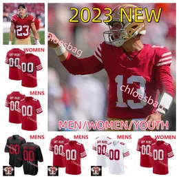 Christian McCaffrey Deebo Samuel Brock Purdy Football Jersey Nick Bosa George Kittle Patrick Willis Fred Warner Jerry Rice Talanoa Hufanga Jack Moody Brandon Aiyuk