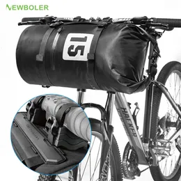 أكياس Panniers Bike Bike Front Tube Bag 10L/20L دراجة مقود دراجة مقود ماء.