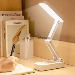 Lâmpadas de mesa portátil led lâmpada de mesa 3 cores stepless regulável toque dobrável lâmpada de mesa leitura proteção para os olhos luz noturna usb charg yq231006