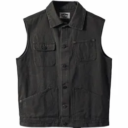 Men's Vests Wax Oil Vest Of Waterproof Military Motorcycle Vest Biker Rider Man Coat For Spring Autumn Vintage Cowboy Waxed Canvas Clothes 231005