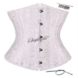 24 espiral de aço desossado espartilho cintura trainer cintura treinamento espartilhos underbust bustier cintura cincher shapewear preto branco XS-6XL272n