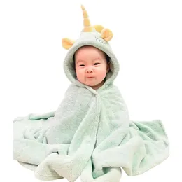 Handelsrockar 0-6 år Baby Robe Cartoon Hoodies Girl Boys Sleepwear Good Quality Bath Thandels Barn Soft Bathrobe Pyjamas Barnkläder 231006