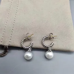 Pearl Fashion Earrings Designer Shipping Woman Bijoux Free Earring Jewelry Pendant Earrings Jewelry High Quality Dy Sier Needle Accessories