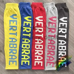 Calças masculinas Puff impressão Vertabrae letras sweatpants homens mulheres 1 1 melhor qualidade jogger calças de cordão j231006