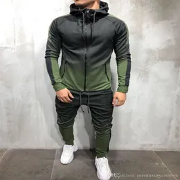 Fashion-Mens Fashion Spring Hiphop Tracksuits Designer Cardigan Hoodies Pants 2st Class Set Pantalones outfits186b