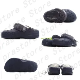 Klassisk clogspännsdesigner Slipper Tjong Tjock Häl Slipper för män och kvinnor Triple White Black Purple Grey Cotton Tow