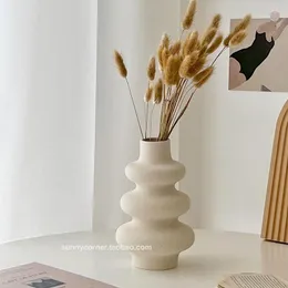 Вазы Grand Modern Vase Jar Оригинальный Декор Керамический Эстетический Роскошный Офис Centro De Mesa Decorativo Украшение Домашний Дизайн