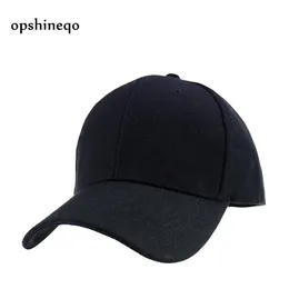 Ball Caps Opshineqo Black Adult Unisex Casual Solid Adjustable Baseball Women Snapback Hats White Cap Hat Men181T