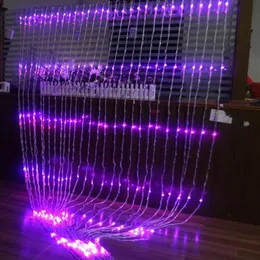 넓은 3m 높이 6m 크리스마스 웨딩 파티 배경 휴가 러닝 워터 폭포 물 흐름 커튼 LED LIGHT String275V