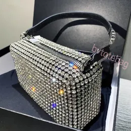 Luxury Bag Women Diamond Hobo-väska handväska Tote Axelkors Kropp Glänsande Rhinestone Bag handväska Damer Clutch Designer Tote Big Big Bling Bling
