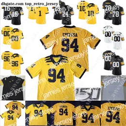 New American College Football Wear Iowa Hawkeyes Jersey C. J. Beathard James Daniels Matt Tobin Andrew Donnal