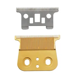 Barbeadores elétricos WAHFOX Conjunto de lâminas de substituição Profissional Lâminas de corte de cabelo Tesoura de metal substituível Aparador ajustável 0mm Lâminas 231006