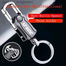 Брелоки для ключей Многофункциональный брелок для ключей с открывалкой для пивных бутылок Уникальный карманный нож для YAMAHA XT600 XT 600 XT600E XT600 E AccessoriesL231006