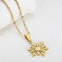 Pendant Necklaces Women Necklace Snowflake Clavicle Chains Fashion Adjustable Neck Decor Decorations Ladies Jewelry Dating